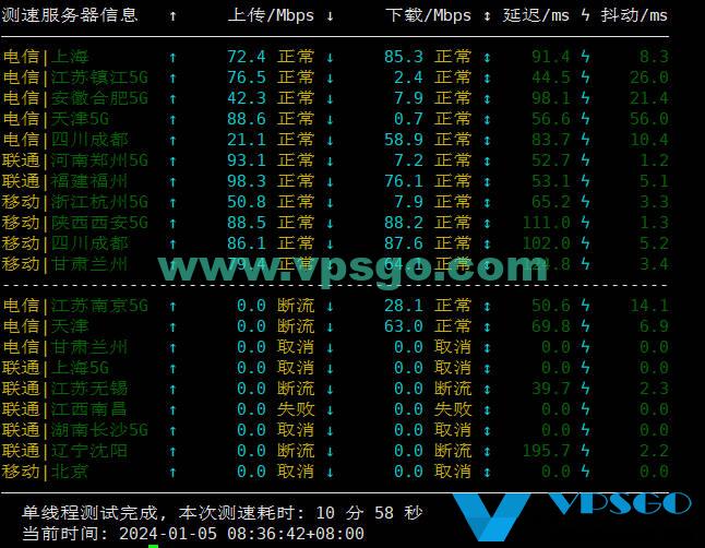 HostDare日本大阪软银VPS速度测试